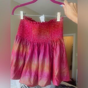 Queen of Sparkles- Rainbow Pink Shimmer Swing Short